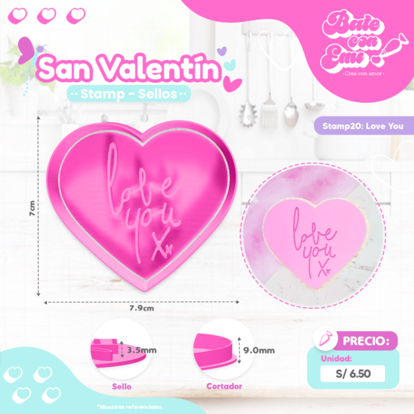 STAMP20 - SELLO - LOVE YOU