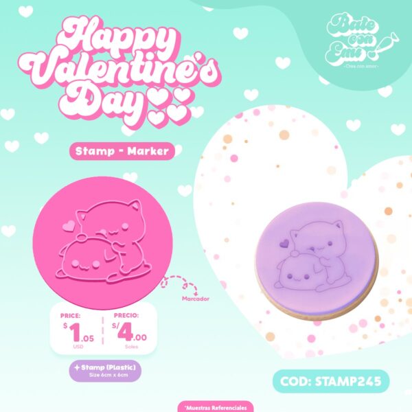 STAMP245- BEAR LOVE 2 - SAN VALENTIN
