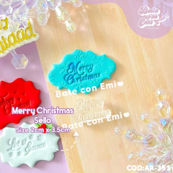 AR-351 SELLO MERRY CRISTMAS