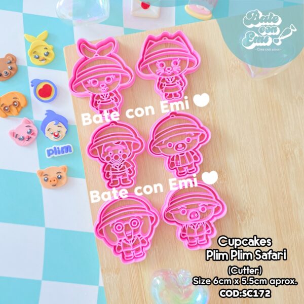 SC172 – SET CUPCAKES PLIM PLIM SAFARI