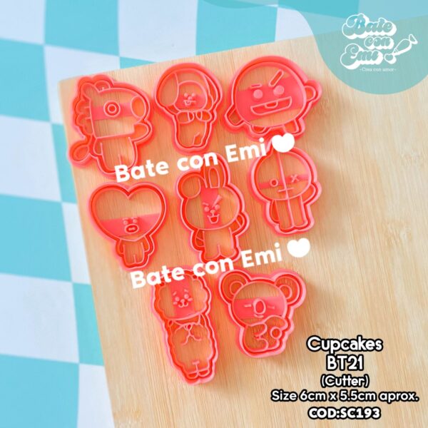 SC193 – SET CUPCAKES BT21