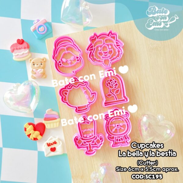 SC195 – SET CUPCAKES BELLA Y BESTIA
