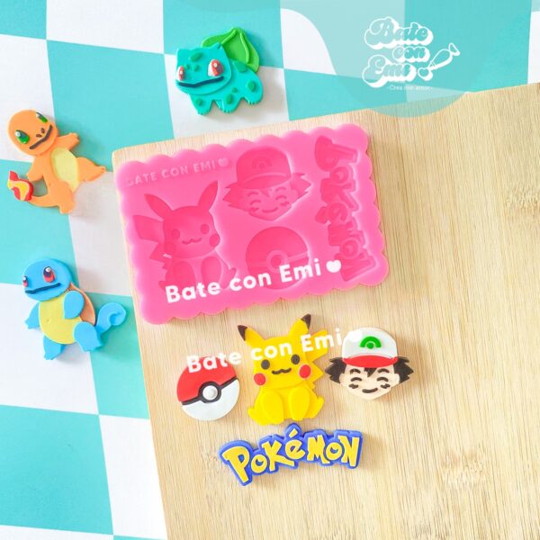 SBCE 58 MOLDE DE SILICONA – POKEMON – ANIMADOS